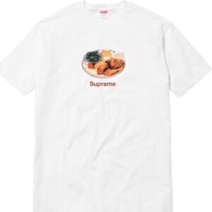 Supreme Chicken Dinner Graphic Tee NWOT